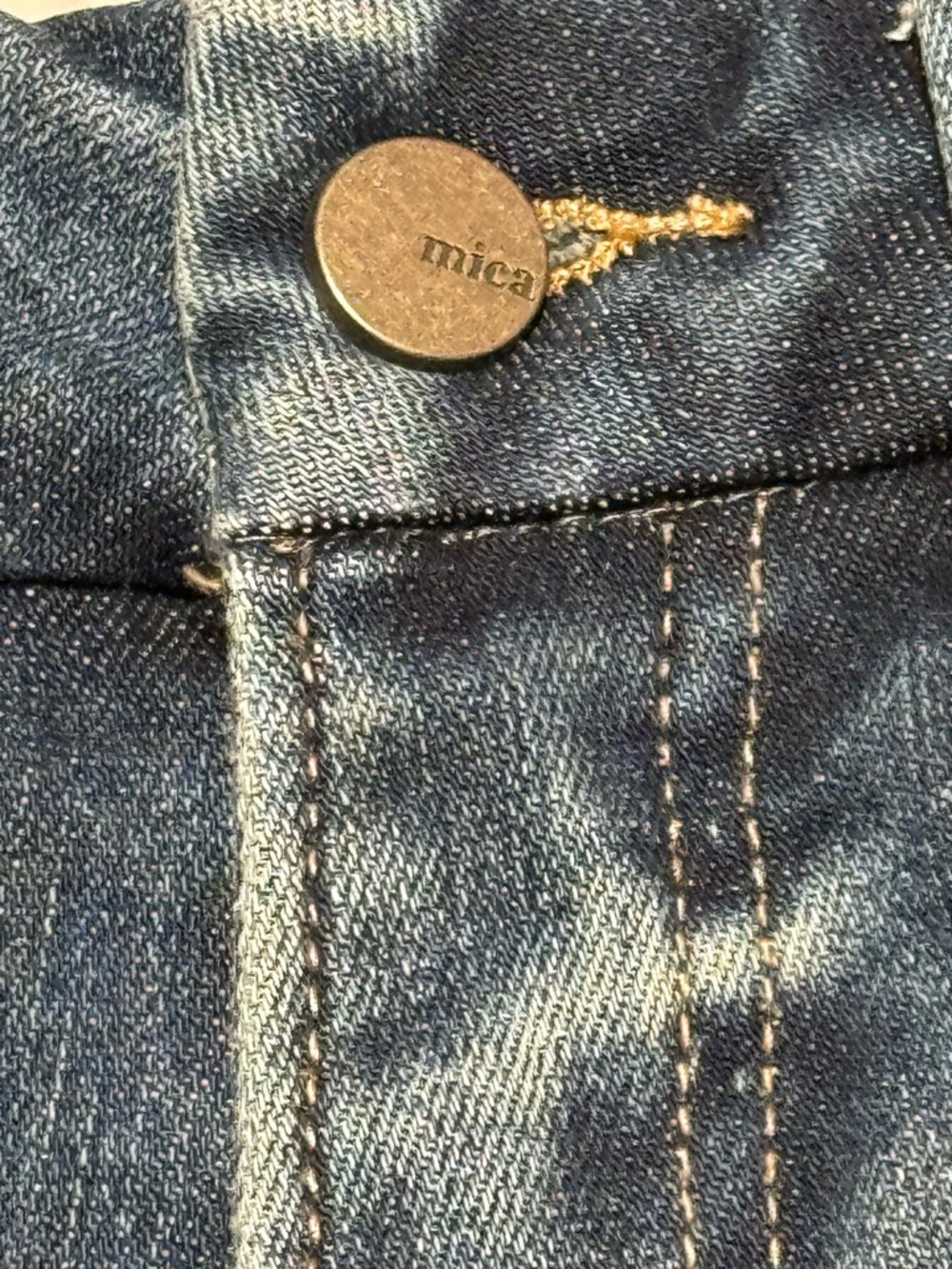 Mica High-waisted Blue Wide-Leg Flare Distressed Boho Jeans Women’s Size 25 - Picture 4 of 14